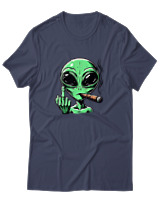 T-Shirt Αντρικό - Alien - Color Thumbnail Μπλε Γκρι