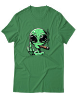 T-Shirt Αντρικό - Alien - Color Thumbnail Πράσινο