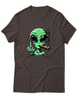 T-Shirt Αντρικό - Alien - Color Thumbnail Καφέ