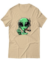 T-Shirt Αντρικό - Alien - Color Thumbnail Μπεζ