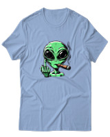 T-Shirt  Γυναικείο - Alien - Color Thumbnail Γαλάζιο