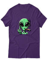 T-Shirt  Γυναικείο - Alien - Color Thumbnail Μώβ