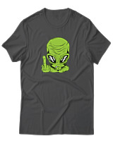T-Shirt Αντρικό - Alien - Color Thumbnail Ανθρακί