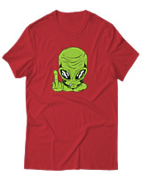 T-Shirt Αντρικό - Alien - Color Thumbnail Κόκκινο