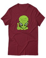 T-Shirt Αντρικό - Alien - Color Thumbnail Σκούρο Κόκκινο