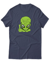 T-Shirt Αντρικό - Alien - Color Thumbnail Μπλε Γκρι