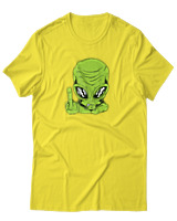 T-Shirt Αντρικό - Alien - Color Thumbnail Κίτρινο