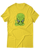 T-Shirt Αντρικό - Alien - Color Thumbnail Χρυσό Κίτρινο