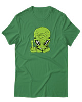 T-Shirt Αντρικό - Alien - Color Thumbnail Πράσινο