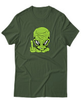 T-Shirt Αντρικό - Alien - Color Thumbnail Κυπαρισσί