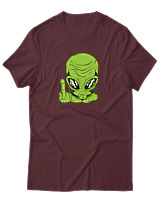 T-Shirt Αντρικό - Alien - Color Thumbnail Μπορντό