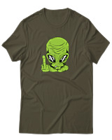 T-Shirt Αντρικό - Alien - Color Thumbnail Χακί