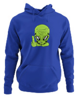Φούτερ με κουκούλα Γυναικείο - Alien - Color Thumbnail Μπλε Ρουά
