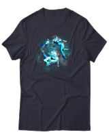 T-Shirt Αντρικό - Aliens Swimming In Space - Color Thumbnail Σκούρο Μπλε