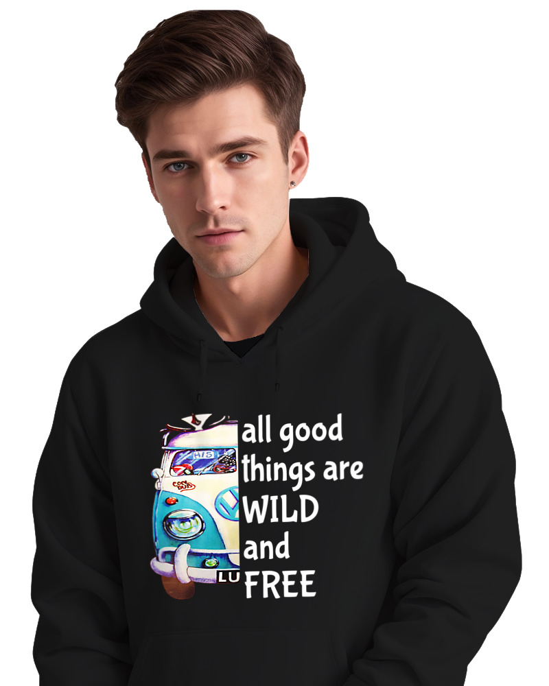Φούτερ με κουκούλα - All Good Things Are Wild And Free - Image 2