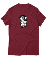 T-Shirt Αντρικό - All This Time...Always - Color Thumbnail Σκούρο Κόκκινο
