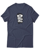 T-Shirt Αντρικό - All This Time...Always - Color Thumbnail Μπλε Γκρι