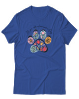 T-Shirt Αντρικό - All You Need - Color Thumbnail Μπλε Ρουά
