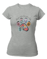 T-Shirt Στενή Γραμμή Γυναικείο - All You Need - Color Thumbnail Γκρι Μελανζέ