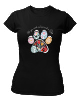 T-Shirt Στενή Γραμμή Γυναικείο - All You Need - Color Thumbnail Μαύρο