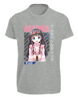T-Shirt Fit Αντρικό - Alluka Zoldyck - Color Thumbnail Γκρι Μελανζέ