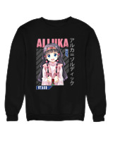 Φούτερ χωρίς κουκούλα Γυναικείο - Alluka Zoldyck - Color Thumbnail Μαύρο