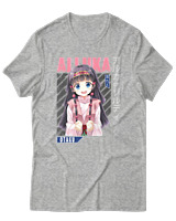 T-Shirt  Γυναικείο - Alluka Zoldyck - Color Thumbnail Γκρί Μελανζέ