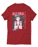 T-Shirt  Γυναικείο - Alluka Zoldyck - Color Thumbnail Κόκκινο