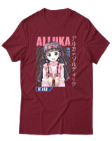 T-Shirt  Γυναικείο - Alluka Zoldyck - Color Thumbnail Σκούρο Κόκκινο