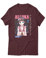 T-Shirt  Γυναικείο - Alluka Zoldyck - Color Thumbnail Μπορντό