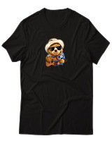 T-Shirt Αντρικό - Aloha Bear - Color Thumbnail Μαύρο