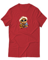 T-Shirt Αντρικό - Aloha Bear - Color Thumbnail Κόκκινο