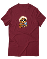T-Shirt Αντρικό - Aloha Bear - Color Thumbnail Σκούρο Κόκκινο