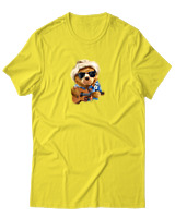 T-Shirt Αντρικό - Aloha Bear - Color Thumbnail Κίτρινο