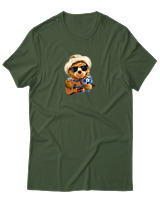 T-Shirt Αντρικό - Aloha Bear - Color Thumbnail Κυπαρισσί
