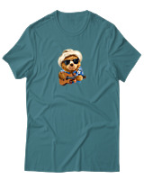 T-Shirt Αντρικό - Aloha Bear - Color Thumbnail Μπλε Πράσινο