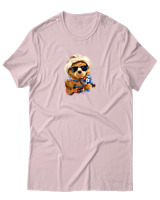 T-Shirt Αντρικό - Aloha Bear - Color Thumbnail Απαλό Ροζ