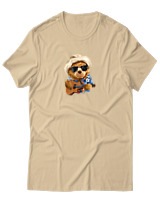 T-Shirt Αντρικό - Aloha Bear - Color Thumbnail Μπεζ