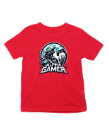T-Shirt  Παιδικό - Alpha Gamer - Color Thumbnail Κόκκινο