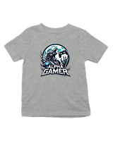 T-Shirt  Παιδικό - Alpha Gamer - Color Thumbnail Γκρι Μελανζέ