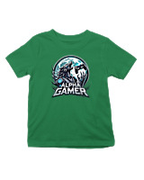 T-Shirt  Παιδικό - Alpha Gamer - Color Thumbnail Πράσινο