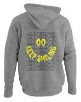 Φούτερ με κουκούλα Αντρικό - Always Keep Smiling - Color Thumbnail Γκρι Μελανζέ