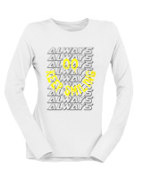 Μακρυμάνικο Μακό Γυναικείο - Always Keep Smiling - Color Thumbnail 'Ασπρο