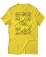 T-Shirt Αντρικό - Always Keep Smiling - Color Thumbnail Χρυσό Κίτρινο
