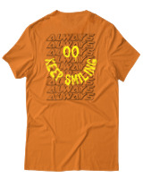 T-Shirt  Γυναικείο - Always Keep Smiling - Color Thumbnail Πορτοκαλί