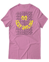T-Shirt  Γυναικείο - Always Keep Smiling - Color Thumbnail Ροζ