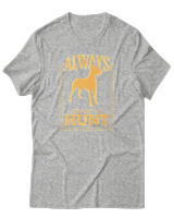 T-Shirt Αντρικό - Always Ready To Hunt - Color Thumbnail Γκρι Μελανζέ