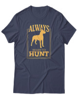 T-Shirt Αντρικό - Always Ready To Hunt - Color Thumbnail Μπλε Γκρι