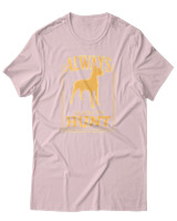 T-Shirt Αντρικό - Always Ready To Hunt - Color Thumbnail Απαλό Ροζ
