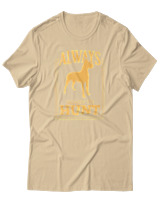 T-Shirt Αντρικό - Always Ready To Hunt - Color Thumbnail Μπεζ